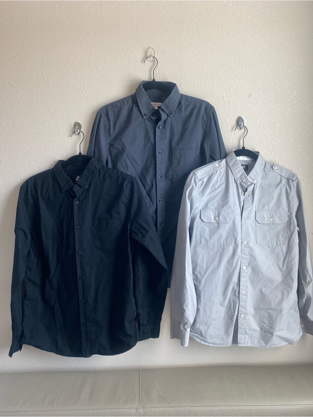 Men's Button-Up Long- Sleeve Shirts